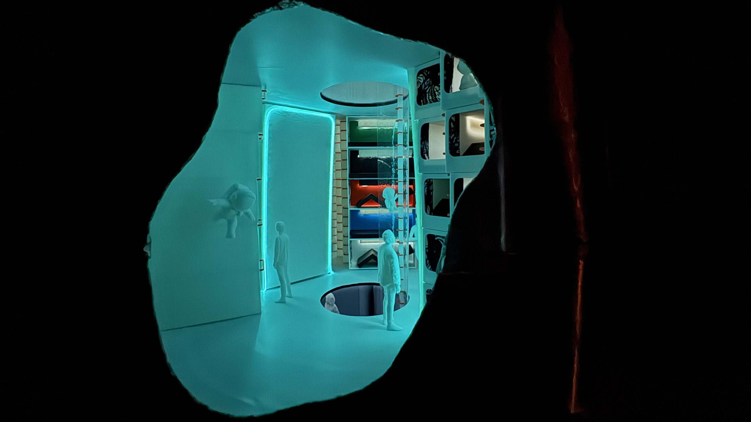 Sleeping pods wide view