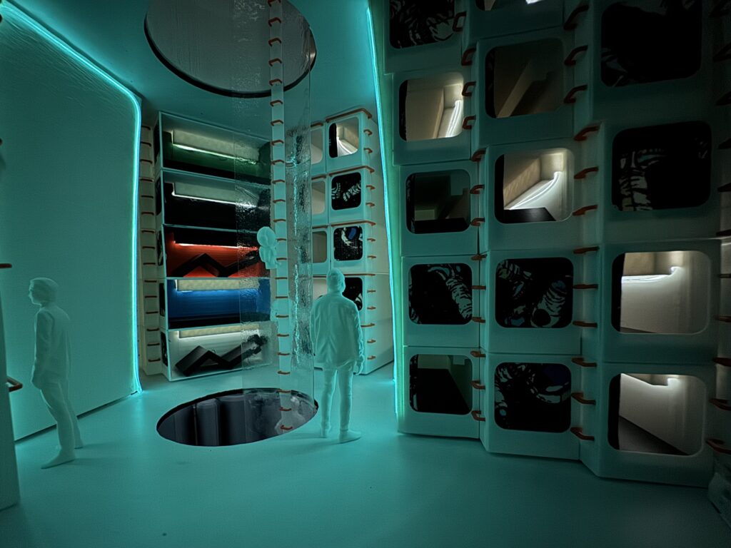 Sleeping pods interior, right view
