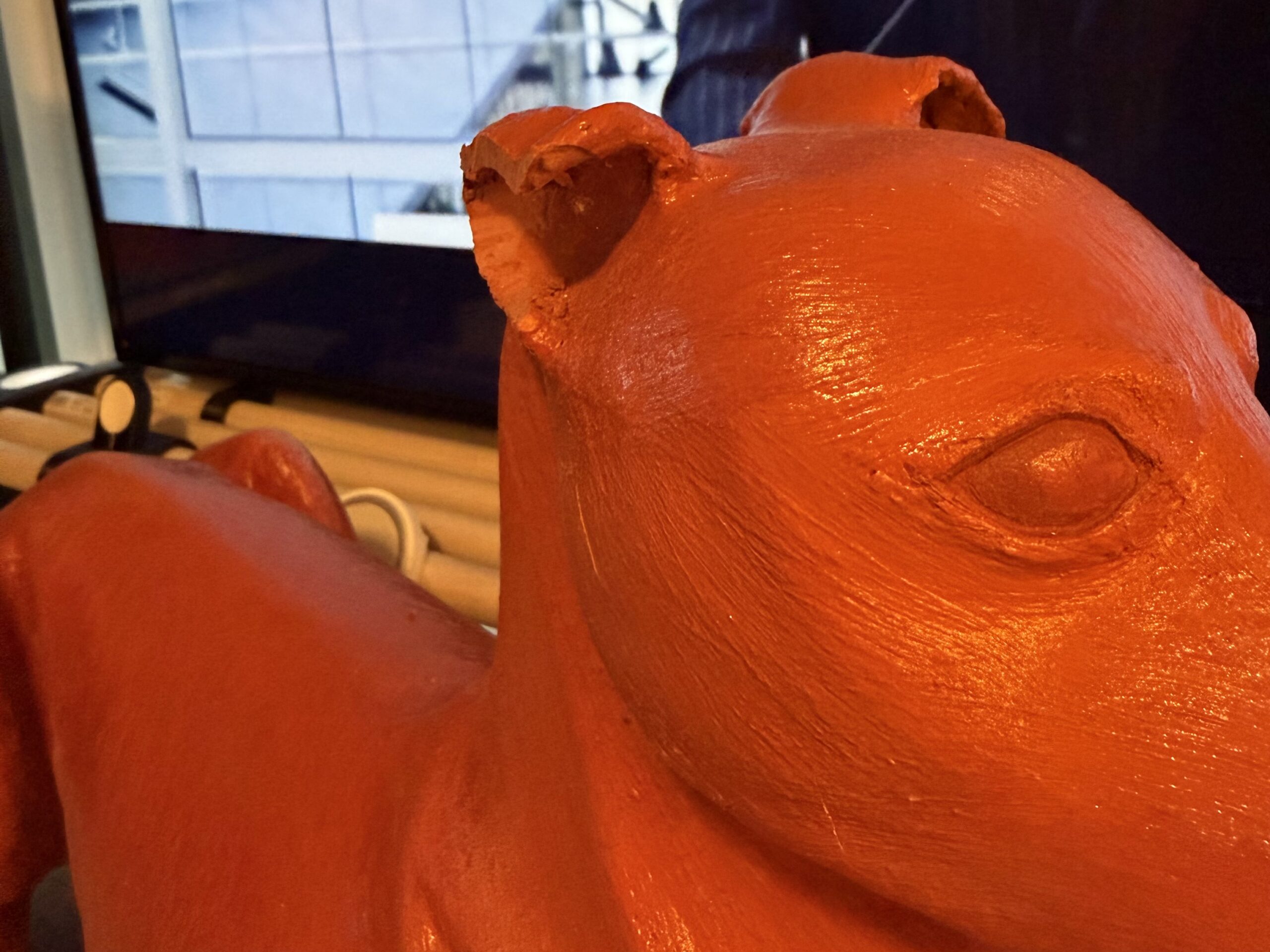 Ears removed on the second sculpt
