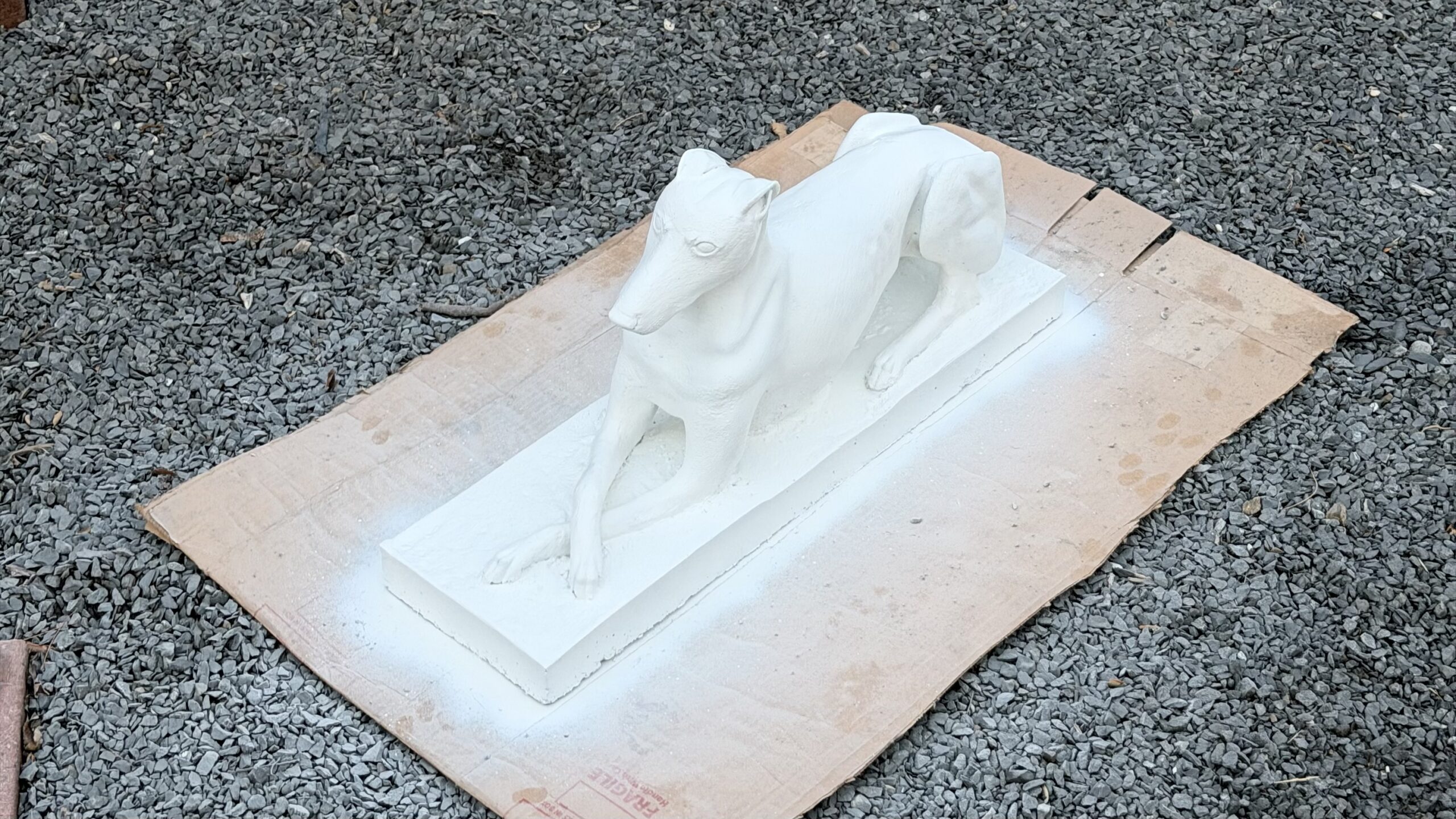 Finished statue on the 1.5 in base