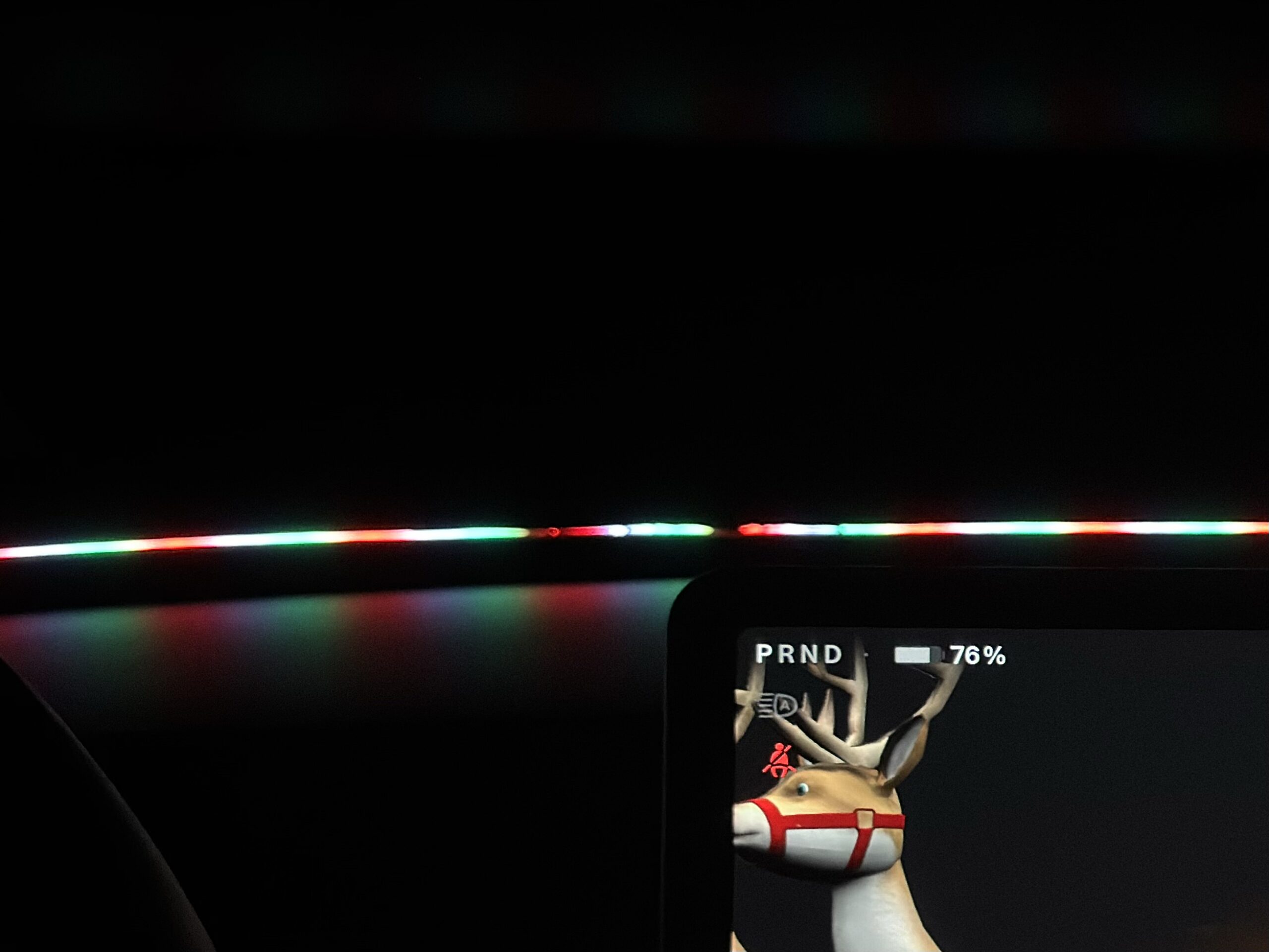 Pinched leather and LEDs