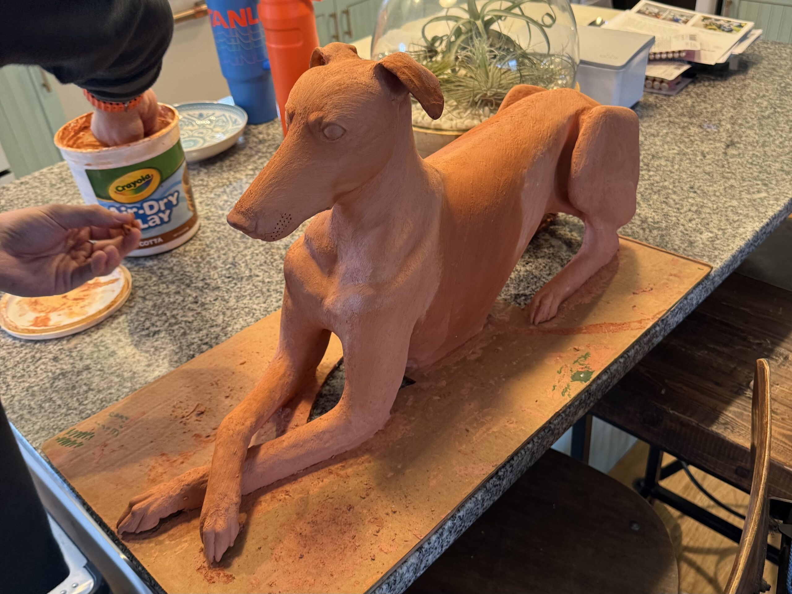 First sculpt, approved pose